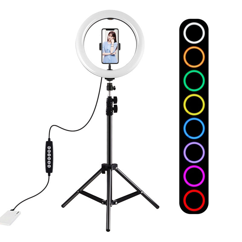 Tripod Mount Puluz 1,1m + 26cm RGBW LED Ring Vlogging  PKT3044
