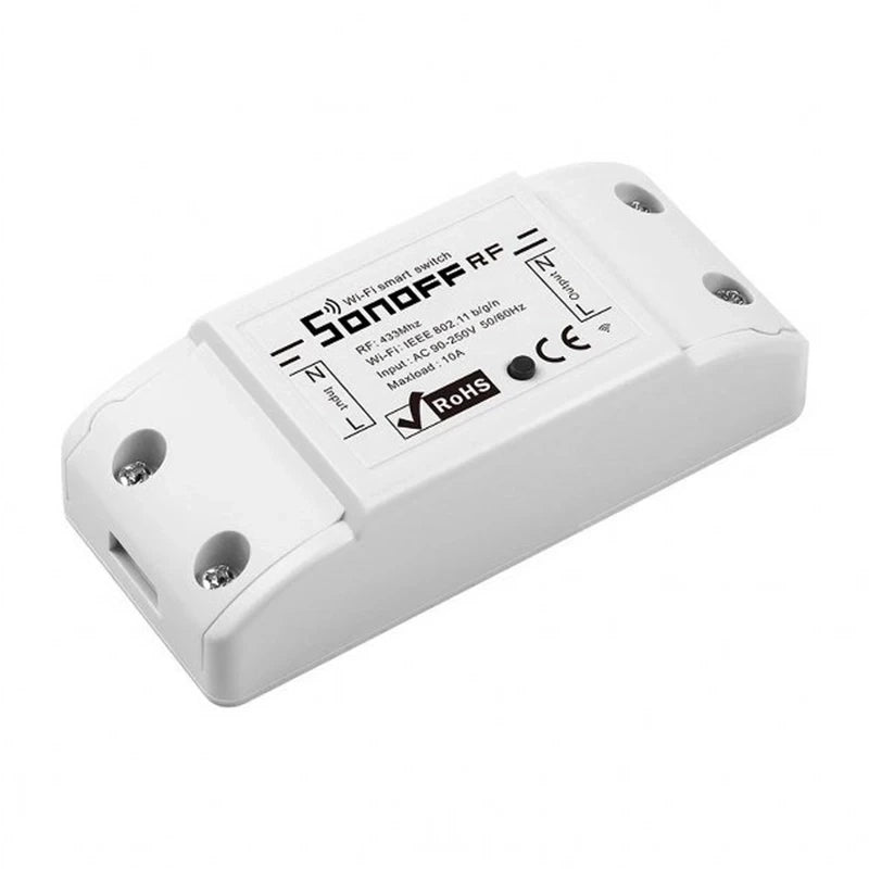 Sonoff Έξυπνος Διακόπτης WiFi + RF 433 RF R2 (ΝΕΟ) (Λευκό)