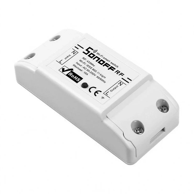 Sonoff Έξυπνος Διακόπτης WiFi + RF 433 RF R2 (ΝΕΟ) (Λευκό)