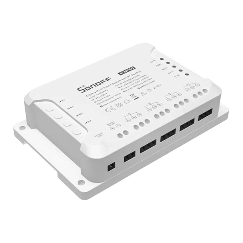 Sonoff Έξυπνος Ενδιάμεσος Διακόπτης WiFi 4CHPROR3 (Λευκό)