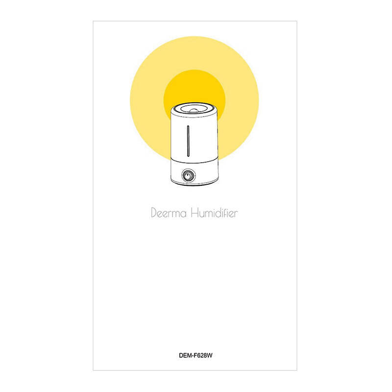 Deerma Υγραντήρας Αέρα Ultrasonic F628W (Λευκό)