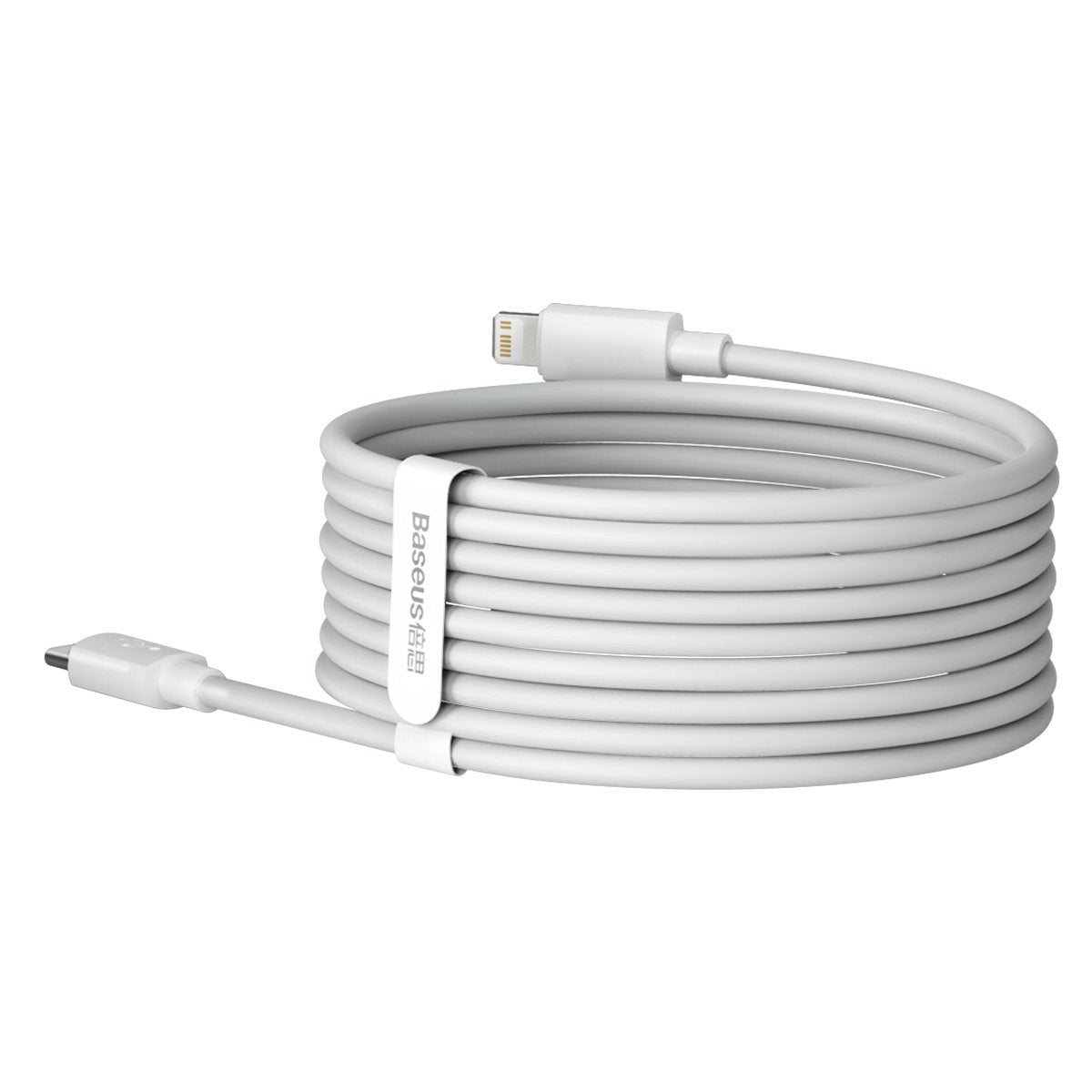 Baseus Καλώδιο Simple Wisdom Data Cable Kit USB-C σε Lightning PD 20W 1.5m (Σετ 2τμχ) (Λευκό)