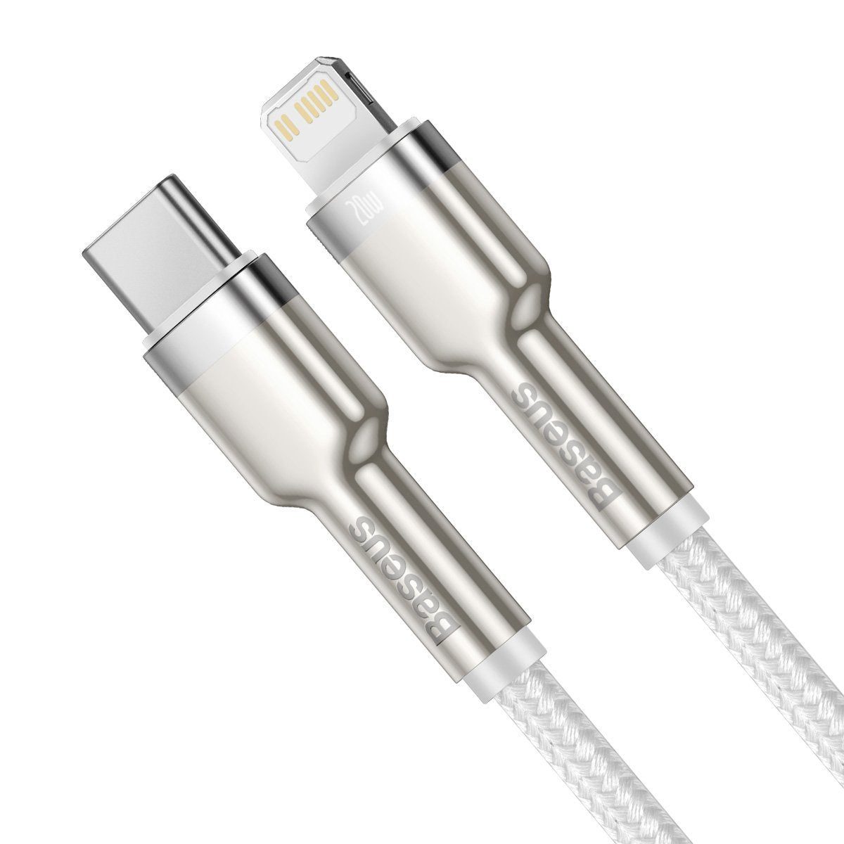 Baseus Καλώδιο USB-C σε Lightning Cafule, PD, 20W, 1m (Λευκό)