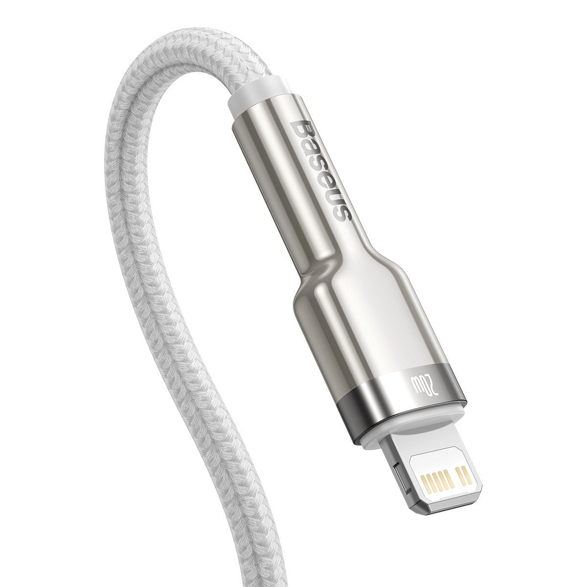 Baseus Καλώδιο USB-C σε Lightning Cafule, PD, 20W, 1m (Λευκό)