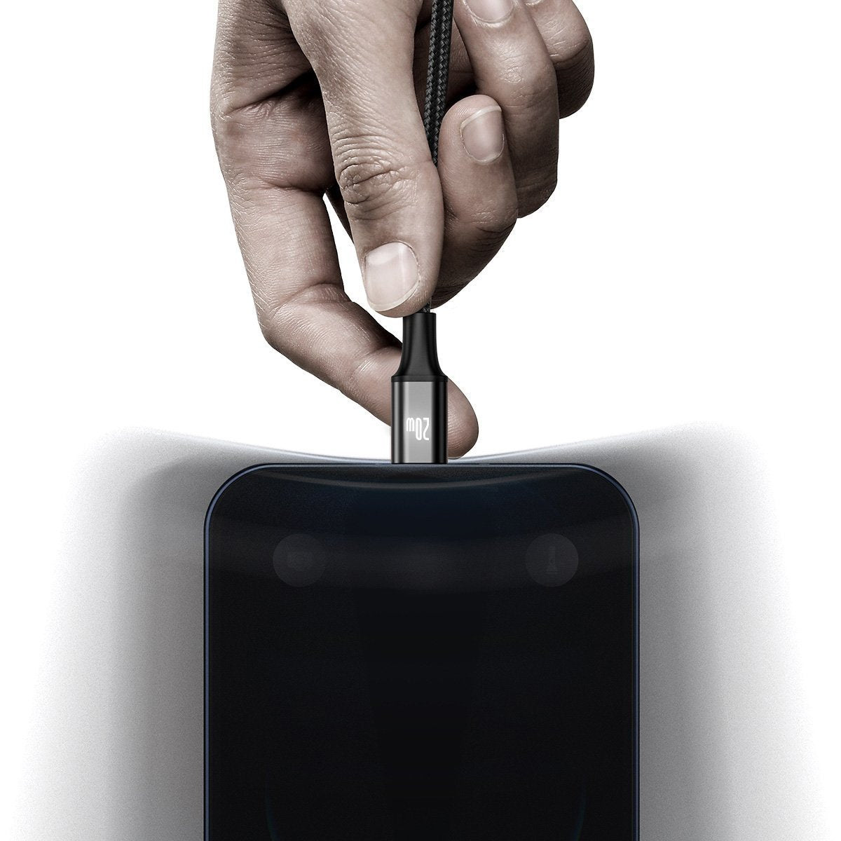 Baseus Καλώδιο 3 σε 1 USB-C για M+L+T Rapid Series, 20W, 1.5m (Μαύρο)