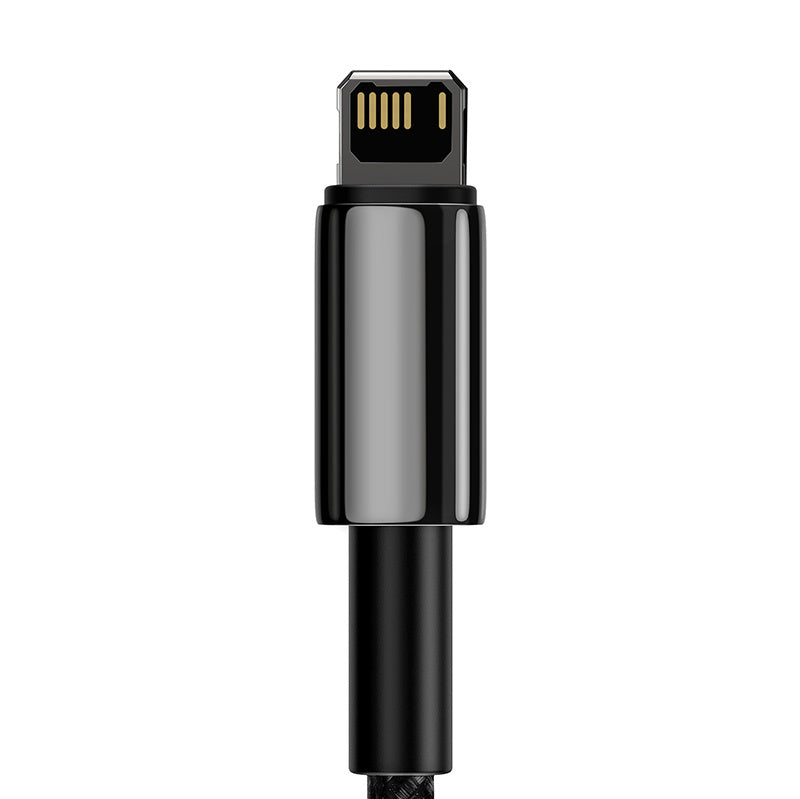 Baseus Καλώδιο USB σε Lightning Tungsten Gold 2.4A 2m (Mαύρο)