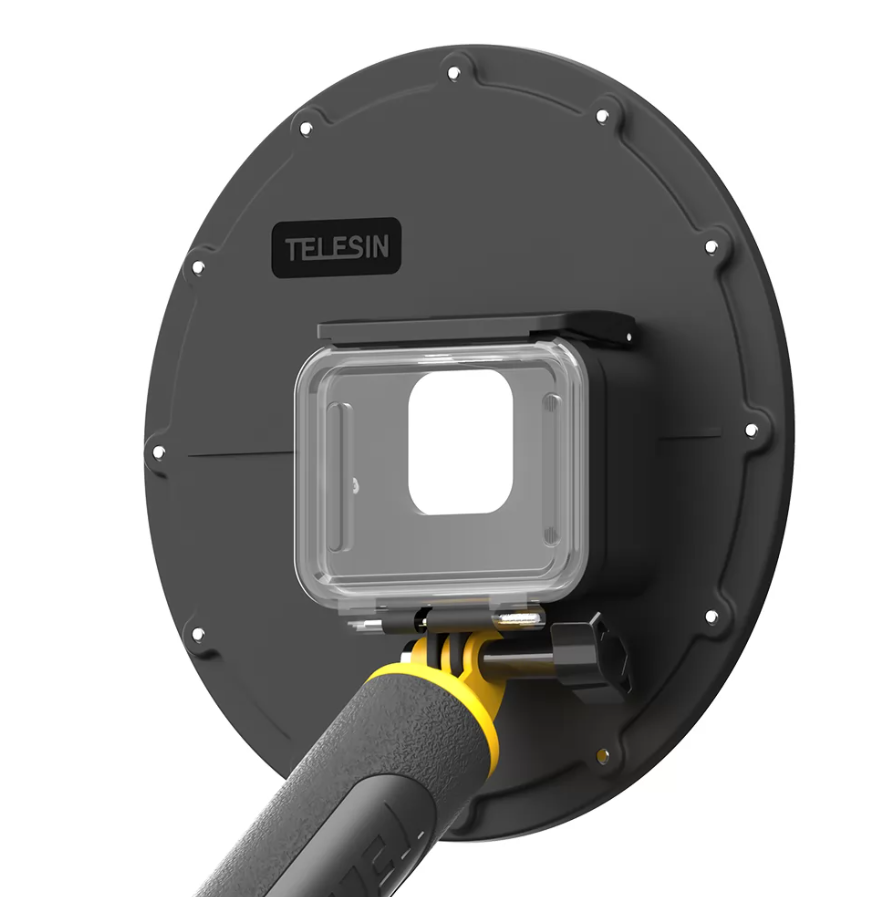 Telesin Αδιάβροχη Θήκη για Υποβρύχια Χρήση Dome Port για Κάμερες GoPro Hero 9 / Hero 10 / Hero 11 / Hero 12 / Hero 13 (GP-DMP-T09) (Μαύρο/Κίτρινο)