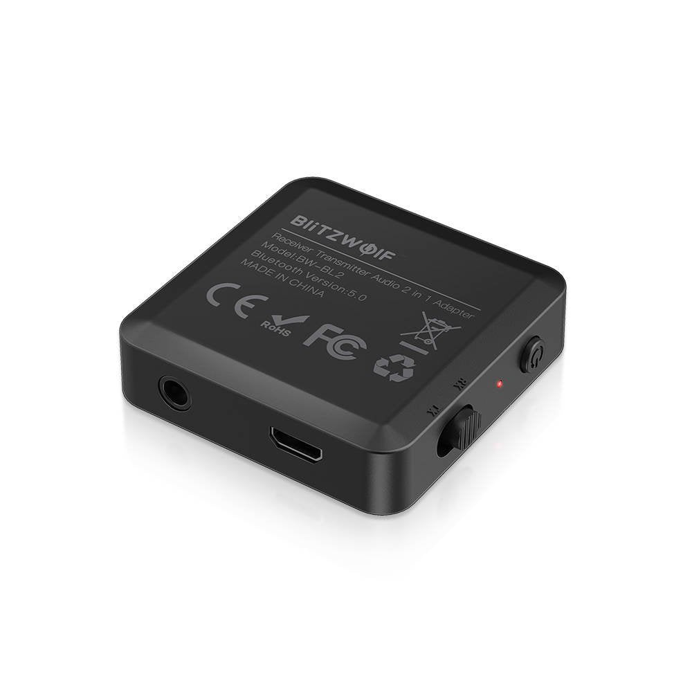 BlitzWolf  Πομπός/δέκτης BW-BL2 Bluetooth 5.0 (Μαύρο)