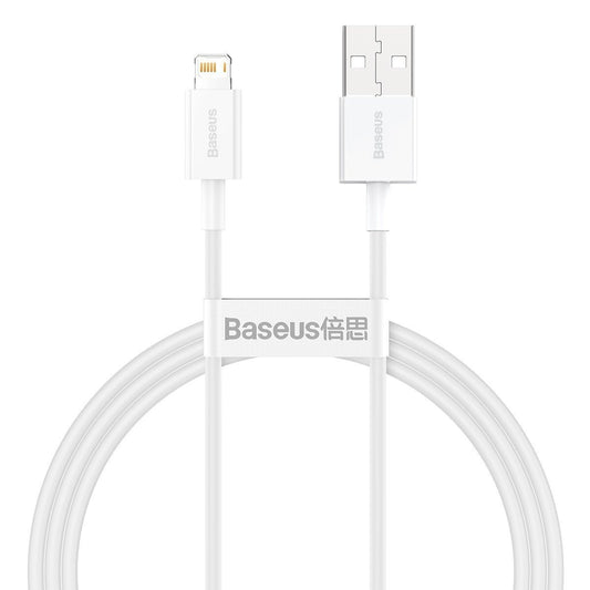 Baseus Καλώδιο USB σε Lightning Superior Series, 2.4A, 1m (Λευκό)