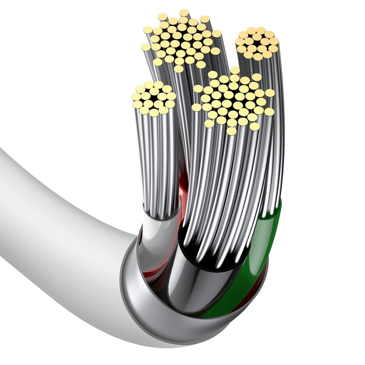 Baseus Καλώδιο USB σε Lightning Superior Series, 2.4A, 1m (Λευκό)