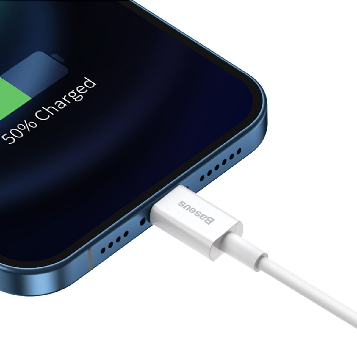 Baseus Καλώδιο USB σε Lightning Superior Series, 2.4A, 1m (Λευκό)