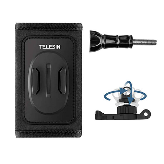 Backpack strap mount kit Telesin with 360° J-hook for GoPro/Osmo Action (GP-BPM-005)