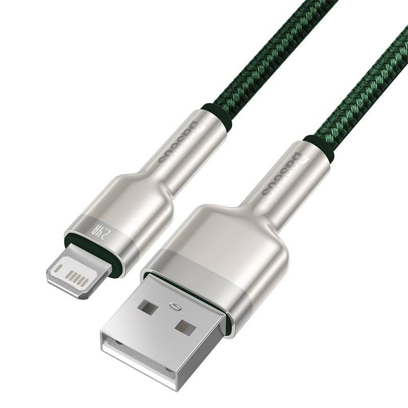 Baseus Καλώδιο USB σε Lightning Cafule, 2.4A, 1m (Πράσινο)