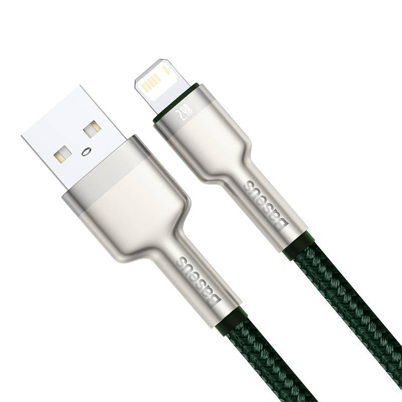 Baseus Καλώδιο USB σε Lightning Cafule, 2.4A, 1m (Πράσινο)