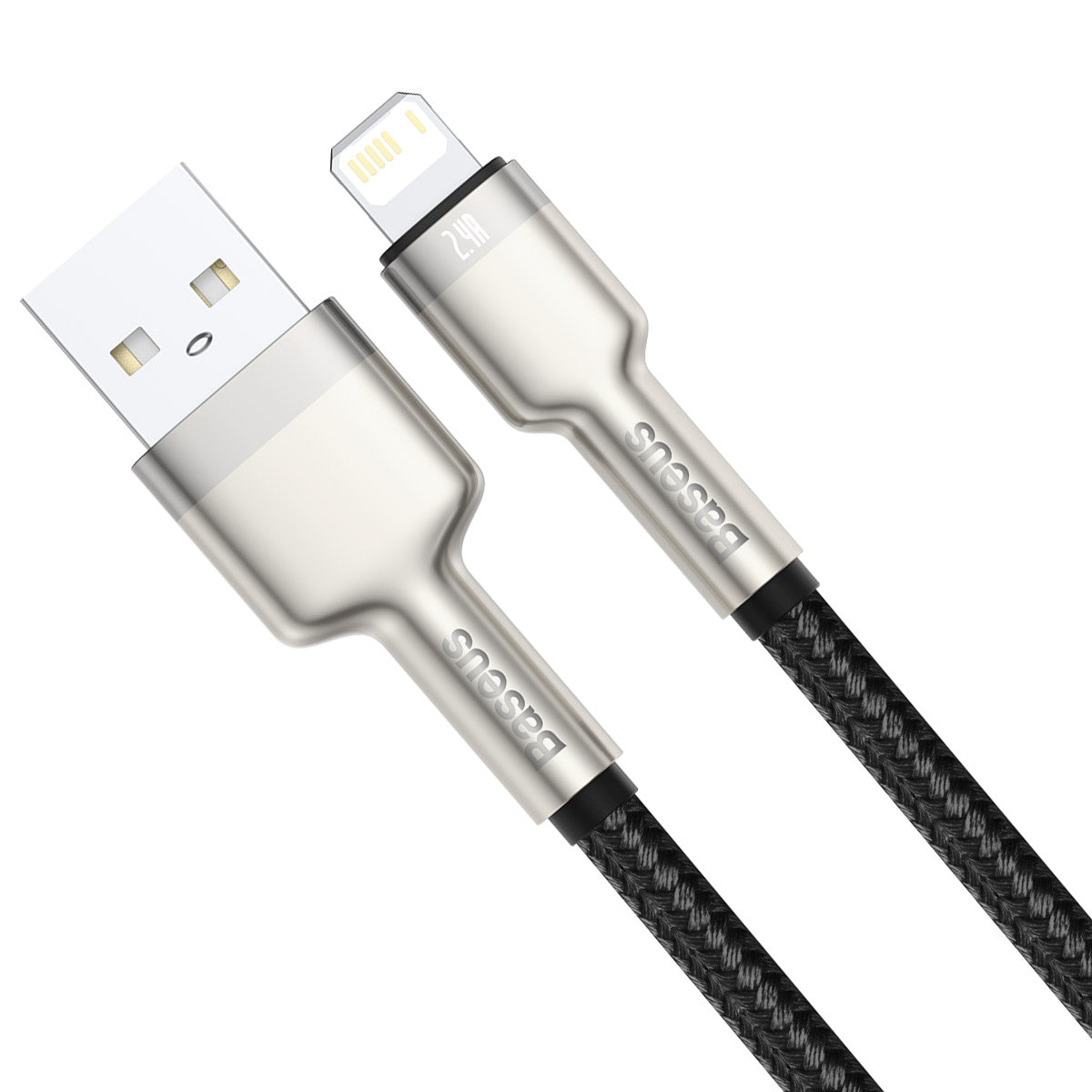 Baseus Καλώδιο USB σε Lightning Cafule, 2.4A, 0.25m (Μαύρο)