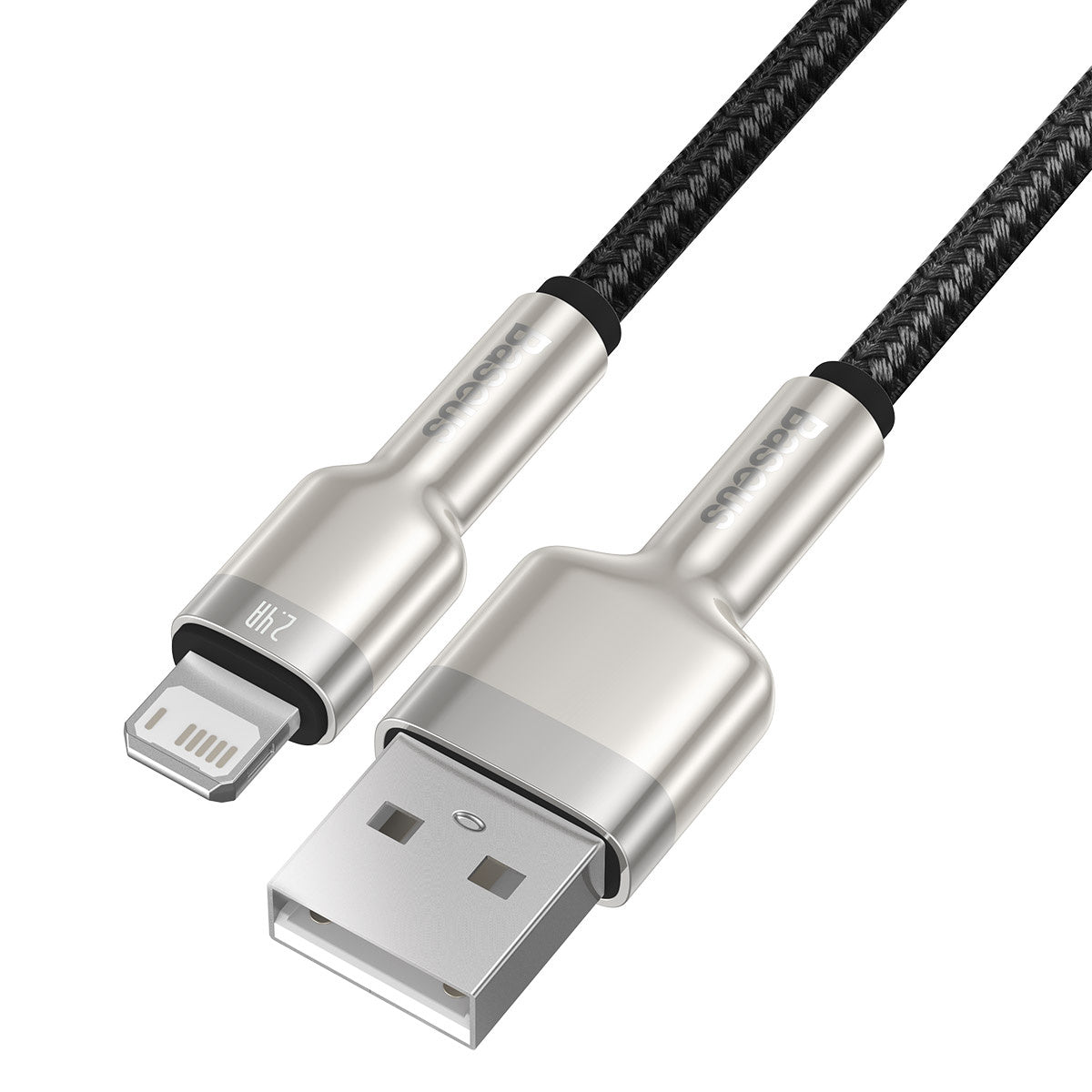 Baseus Καλώδιο USB σε Lightning Cafule, 2.4A, 0.25m (Μαύρο)