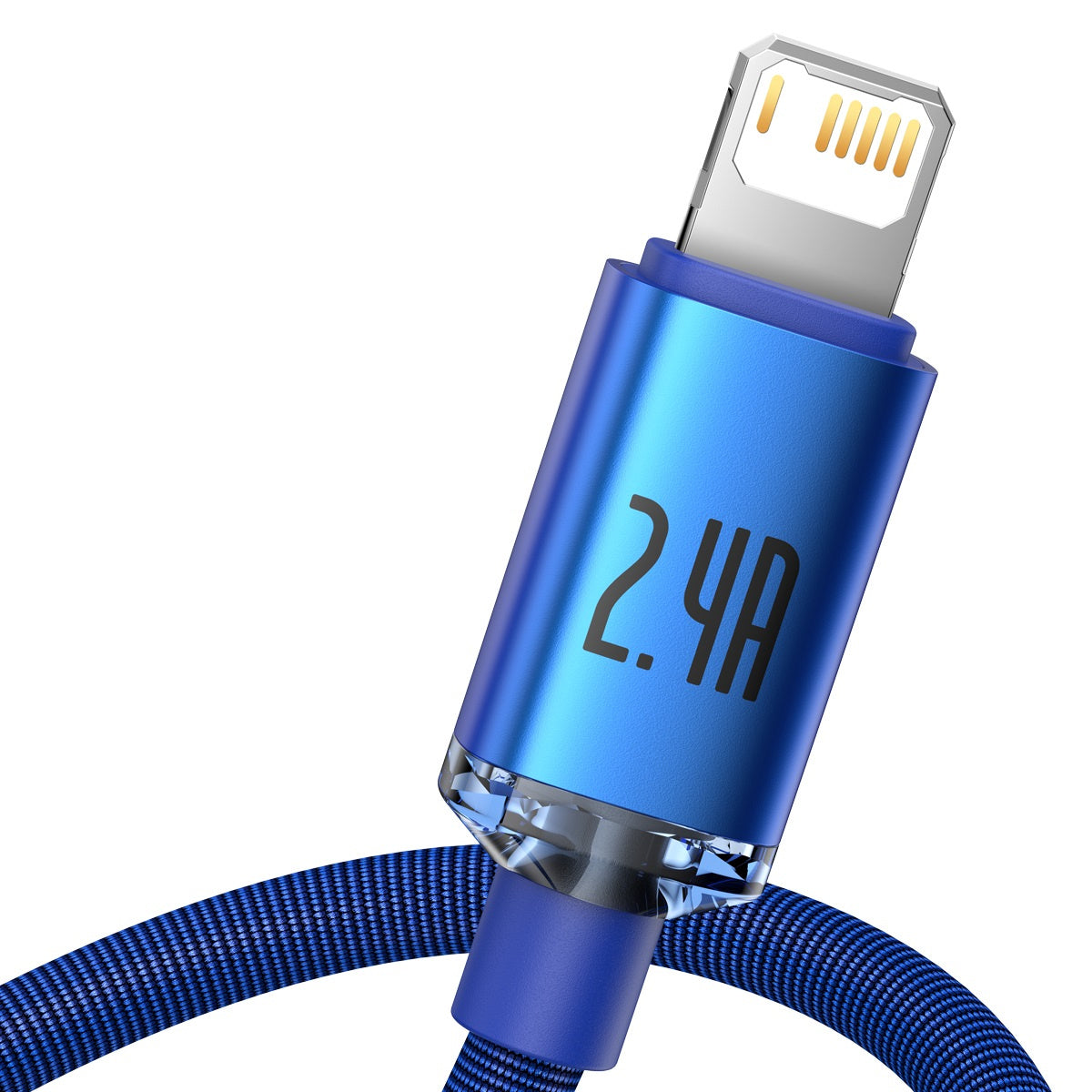Baseus Καλώδιο USB σε Lightning Crystal Shine, 2.4A, 1.2m (Μπλε)