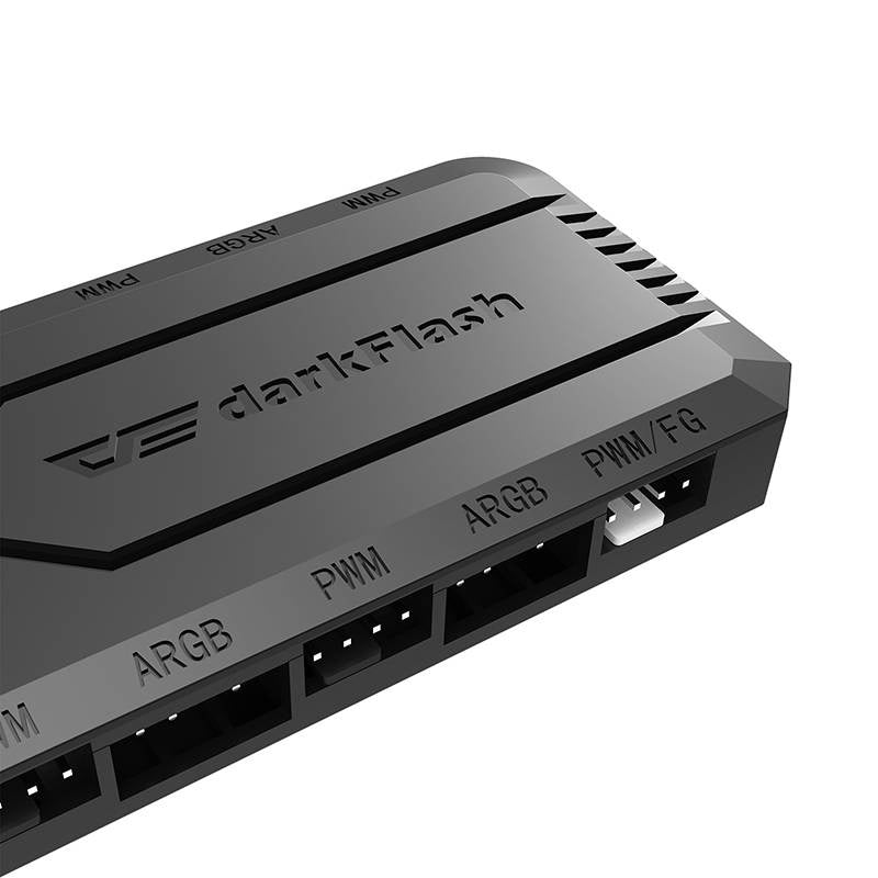 Darkflash Μονάδα ελέγχου ανεμιστήρα RC2 RGB PWM (Μαύρο)