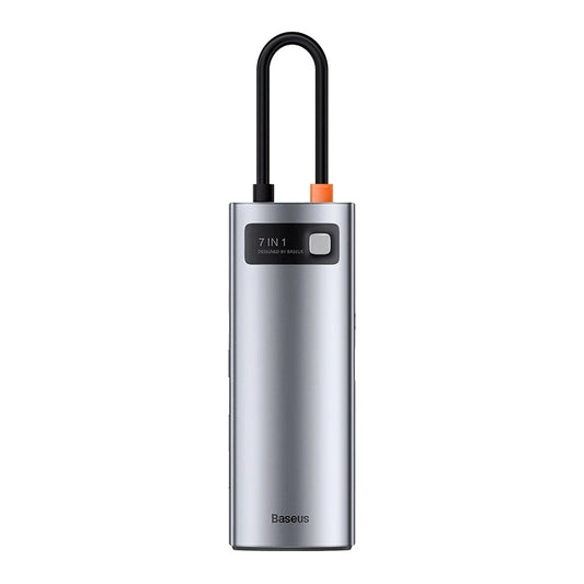 Baseus Docking Station 7σε1 USB-C σε 2xUSB 3.0 + HDMI + USB-C PD (Ασημί)