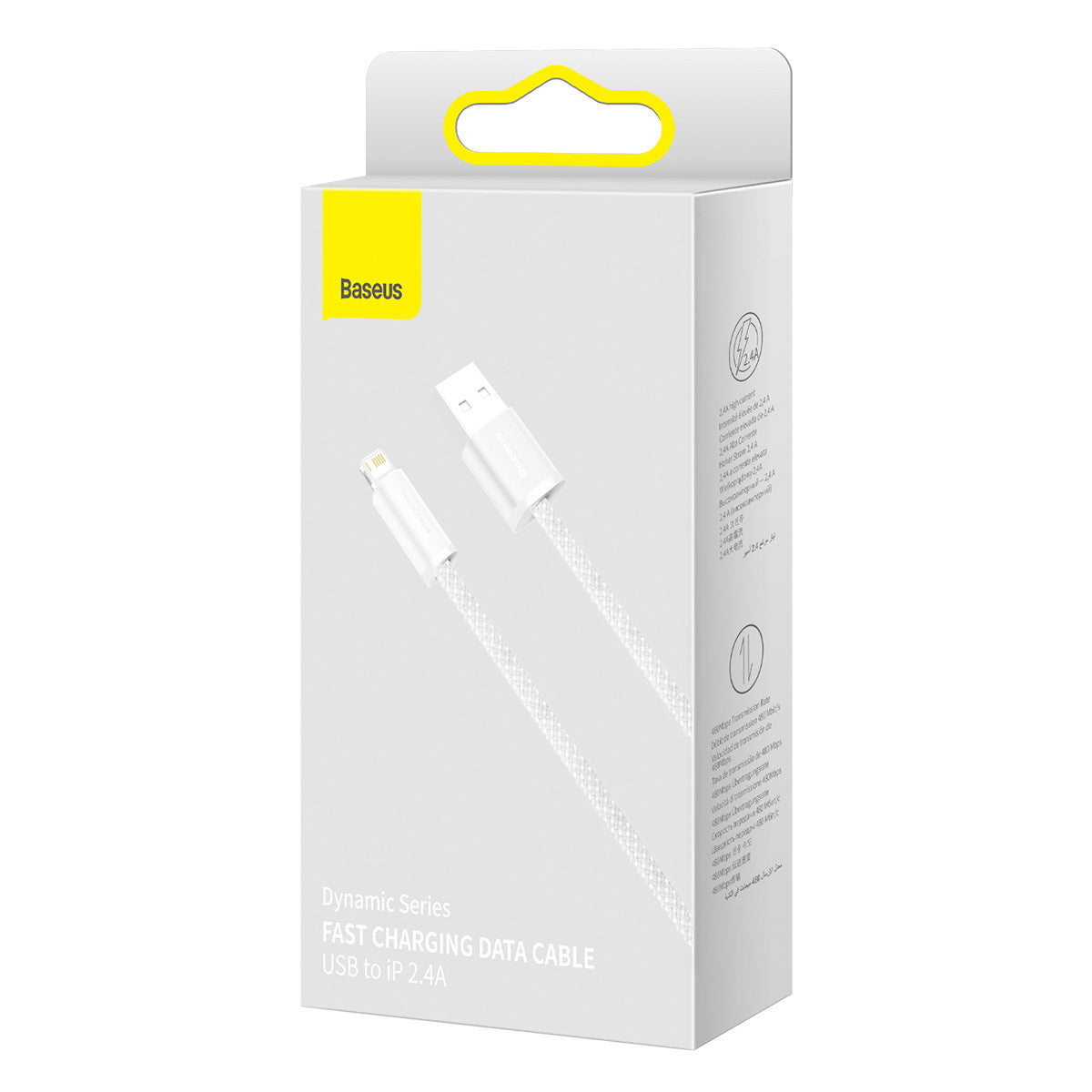 Baseus Καλώδιο USB σε Lightning Dynamic Series, 2.4A, 2m (Λευκό)
