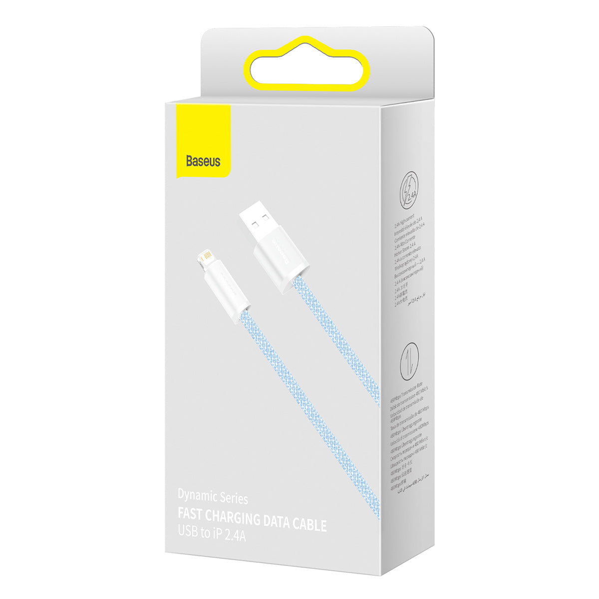 Baseus Καλώδιο USB σε Lightning Dynamic Series, 2.4A, 1m (Γαλάζιο)