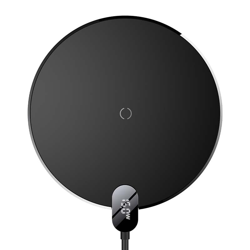 Baseus Ασύρματος Φορτιστής Digital LED 15W (Μαύρο)