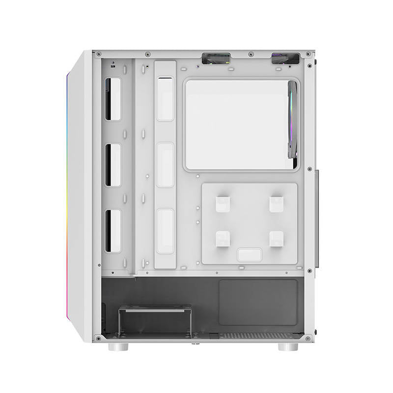Darkflash DK151 LED θήκη υπολογιστή (λευκή) + 3 ανεμιστήρες RGB