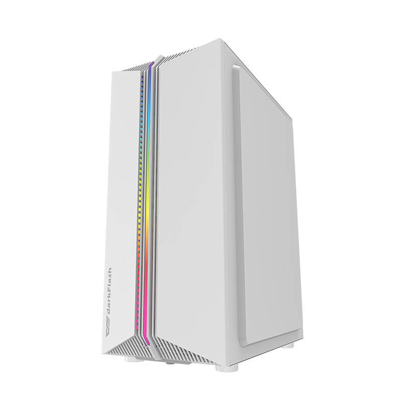 Darkflash DK151 LED θήκη υπολογιστή (λευκή) + 3 ανεμιστήρες RGB