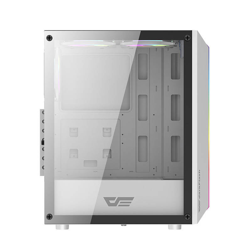 Darkflash DK151 LED θήκη υπολογιστή (λευκή) + 3 ανεμιστήρες RGB