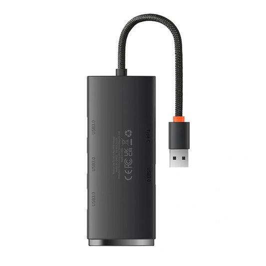 Baseus Hub 4σε1 USB σε 4xUSB 3.0Lite Series, 25cm (Μαύρο)