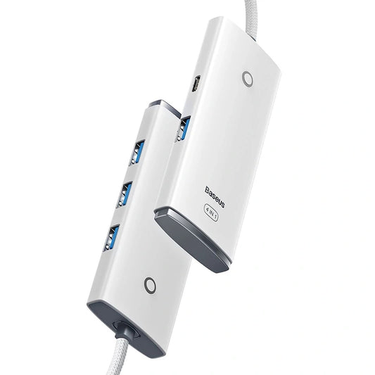 Baseus Hub 4σε1 USB σε 4xUSB 3.0Lite Series, 25cm (Λευκό)