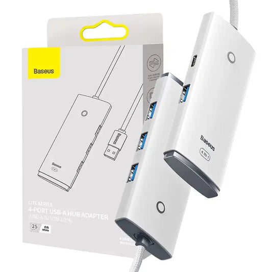 Baseus Hub 4σε1 USB σε 4xUSB 3.0Lite Series, 25cm (Λευκό)