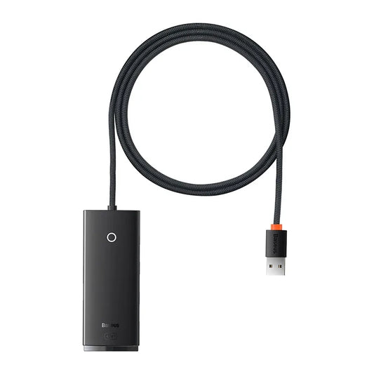 Baseus Hub 4σε1 USB σε 4xUSB 3.0Lite Series, 1m (Μαύρο)