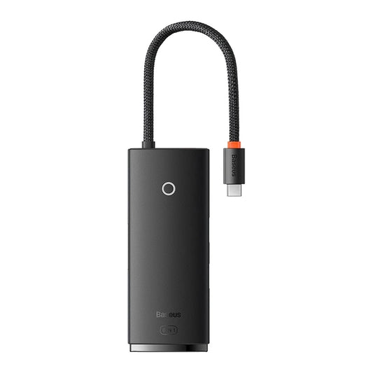 Baseus Docking Station 6σε1 USB-C σε 2xUSB 3.0 + USB-C + HDMI + SD/TF Lite Series (Μαύρο)
