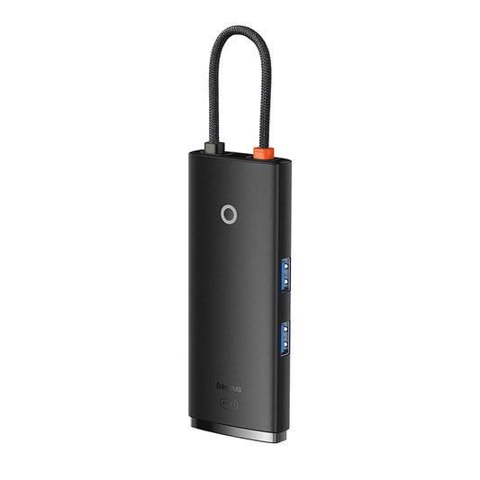 Baseus Docking Station 6σε1 USB-C σε 2xUSB 3.0 + USB-C PD + HDMI + SD/TF Lite Series (Μαύρο)
