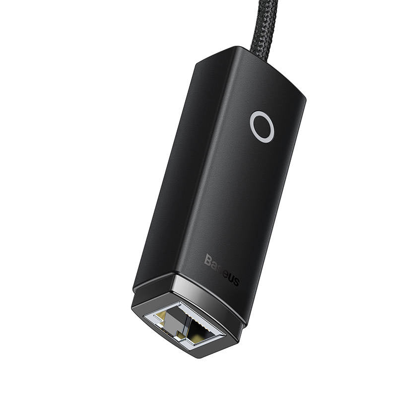 Baseus Αντάπτορας Δικτύου Lite Series USB-C σε RJ45, 100Mbps (Μαύρο)