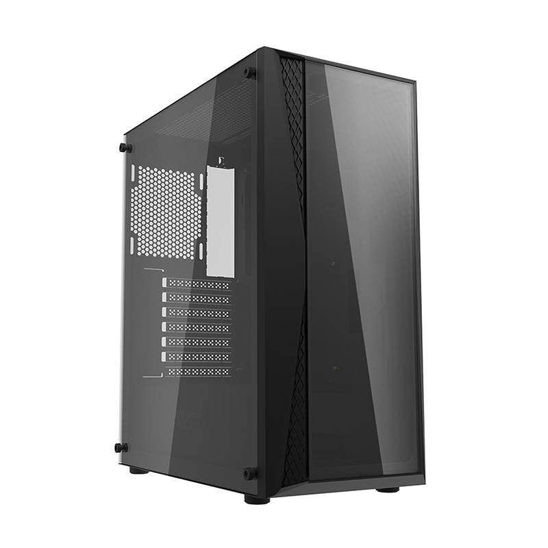 Darkflash DK352 Plus θήκη υπολογιστή (μαύρη) + 4 ανεμιστήρες RGB