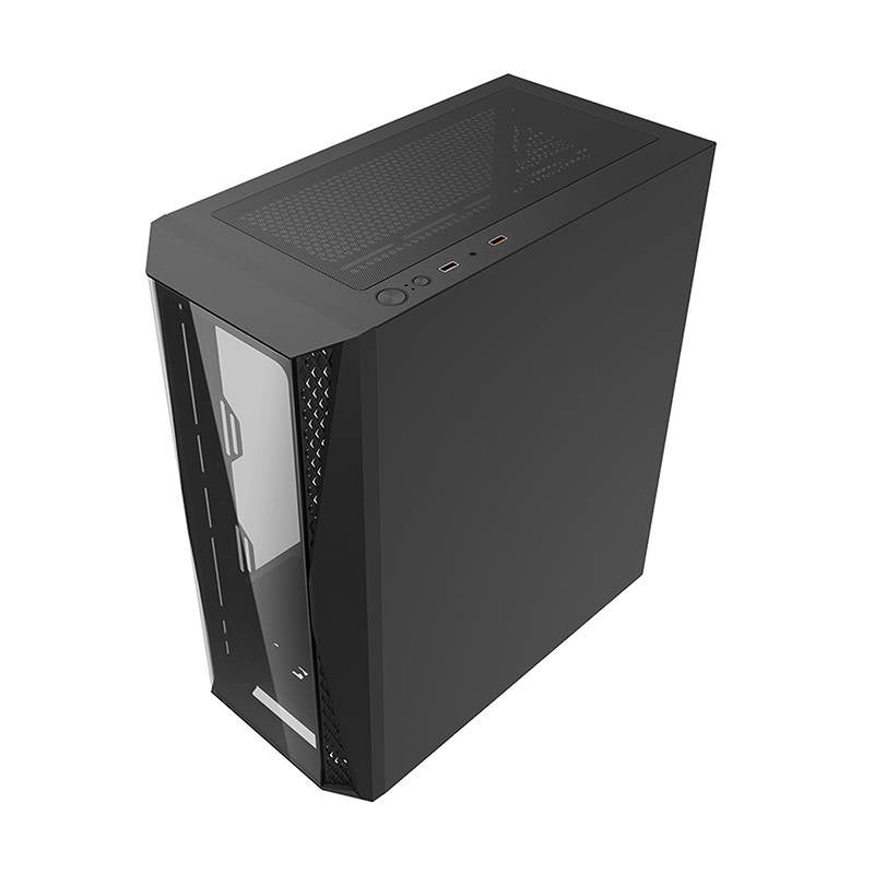 Darkflash DK352 Plus θήκη υπολογιστή (μαύρη) + 4 ανεμιστήρες RGB
