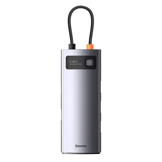 Baseus Hub 4σε1 Metal Gleam Series, USB-C σε 4xUSB 3.0 (Γκρι)