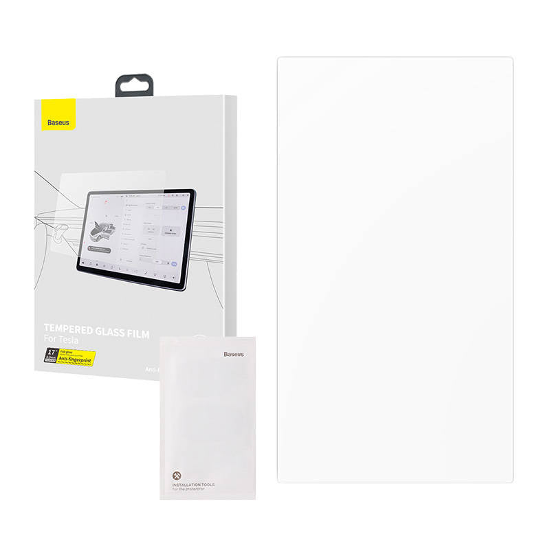 Baseus Προστατευτικό Tempered Glass Crystal 0.3mm για Tesla X/S 17'' (Διαφανές)