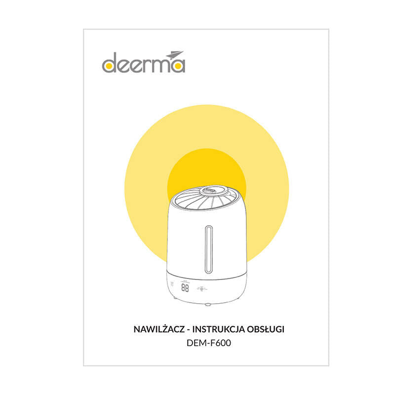 Deerma Υγραντήρας Αέρα Ultrasonic F600 (Μαύρο)
