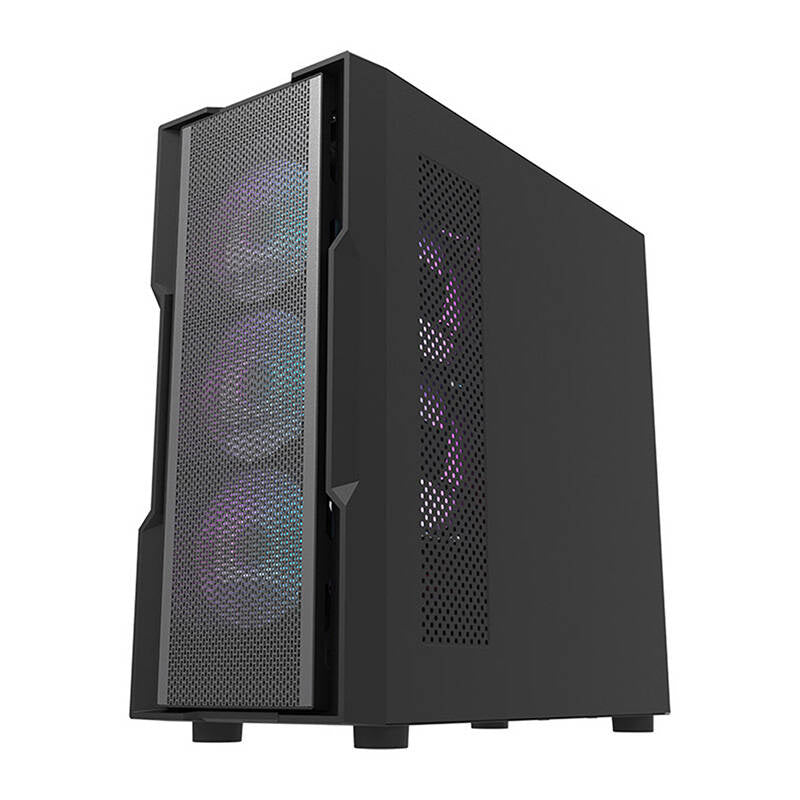 Darkflash DK431 Mesh  θήκη υπολογιστή (μαύρη) + 4 ανεμιστήρες ARGB