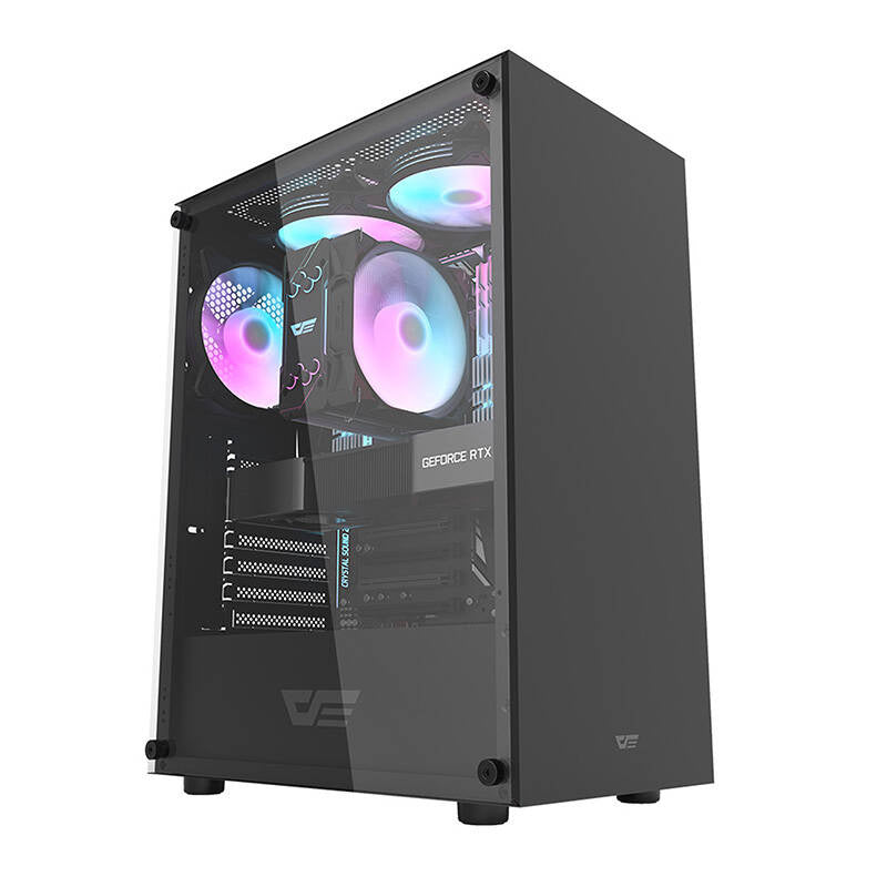 Darkflash Κουτί Υπολογιστή DK100 (Mαύρο)