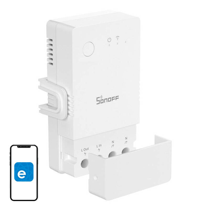 Sonoff Έξυπνος Διακόπτης/Μετρητής Ισχύος WiFi POWR316 (Λευκό)