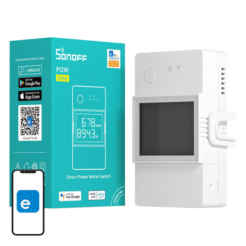 Sonoff Έξυπνος Διακόπτης/Μετρητής Ισχύος WiFi POWR320D (Λευκό)