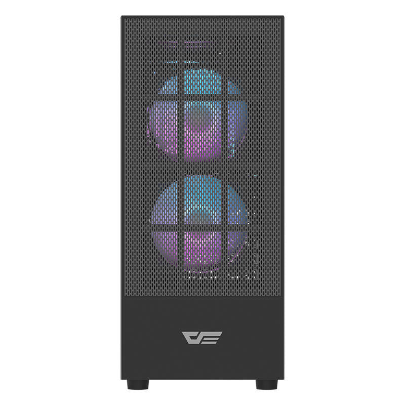 Darkflash A290 θήκη υπολογιστή (μαύρη) + 3 ανεμιστήρες