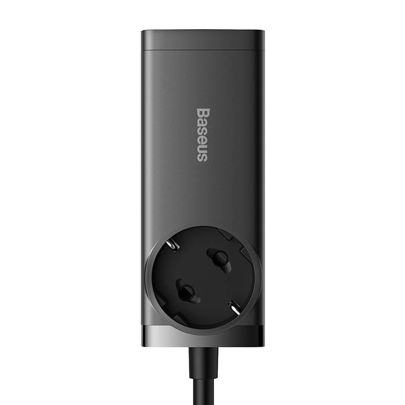 Baseus Φορτιστής/Πολύπριζο GaN3 Pro 2xUSB + 2xUSB-C + AC, 100W (Μαύρο)