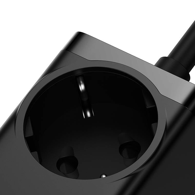 Baseus Φορτιστής/Πολύπριζο GaN3 Pro 2xUSB + 2xUSB-C + AC, 100W (Μαύρο)