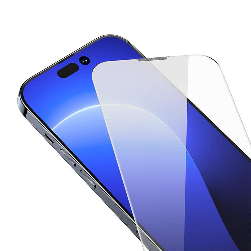 Baseus Προστατευτικό Οθόνης Crystal Tempered Glass Dust-proof 0.3mm για iPhone 14 Pro (2τμχ) (Διαφανές)