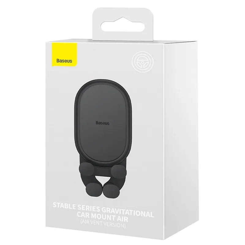 Baseus Βάση Κινητού για το Αυτοκίνητο με Τοποθέτηση στους Αεραγωγούς (Μαύρο)